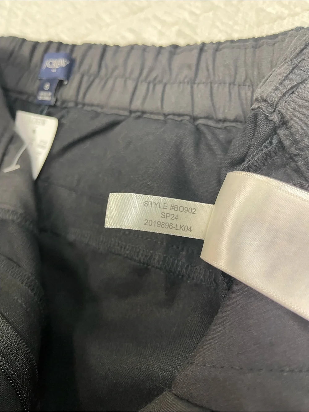 J. Crew black linen